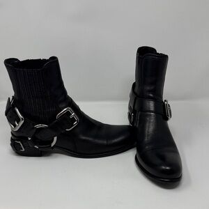 Miu Miu Black Ankle Boots